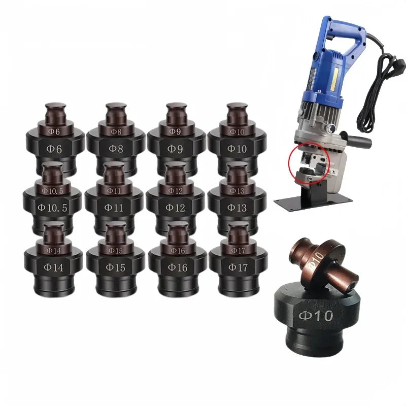 Portable Electric Hydraulic MHP-20 Puncher for Metal Working Steel Round Hole Punching Die Custom Size Range 4.2-25mm