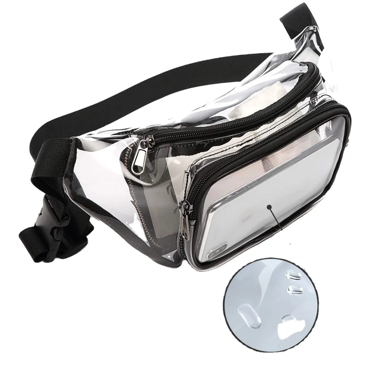 Anhui 367 Manufacturers Customized Waterproof PVC Fanny Pack Multifunctional Transparent Belt Bag