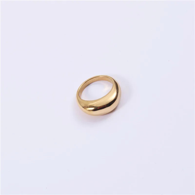 18K Gold Ring Stainless Steel Designs Women
