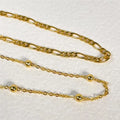 925 Sterling Silver Jewelry 18K Gold Plated Beaded Bracelet Fashion Cuban Link Chain Bracelet for Women