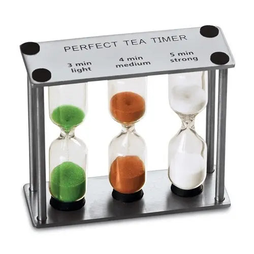 XINBAOHONG Traditional Design Rotating Stainless Steel Glass 3-in-1 Tea Hourglass 3/4/5 Minute Timing NEW ARRIVALS Wholesale