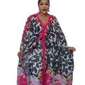 Best Women Two Piece Set Summer 2023 Printing Nigerian Dress in African Clothing Chiffon African Apparel