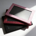 Wholesale DIY Black Cardboard Eyeshadow Palette Empty and Magnetic with Shimmer Finish Dark Skin Tones Powder Form