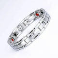 Men's Energy Bracelet with Strong Magnetic Clasp Fashionable Gold Black Metal Mixed JEWELLERY Stylish Bangle