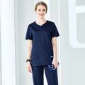 New Spandex Polyester Scrubs Anti-static Doctor Uniforms Short Sleeves OEM Service Hospital Uniforms Suits Operating Room