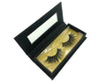 Private Label 25mm Synthetic Fiber Full Strip Eyelashes Handmade Vegan Custom Logo Makeup Accessory Wholesale Accessory