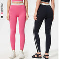 SHINBENE Women's High Waist Elastic Workout Yoga Pants with Solid Pattern Sweat-Wicking & Quick Dry Features
