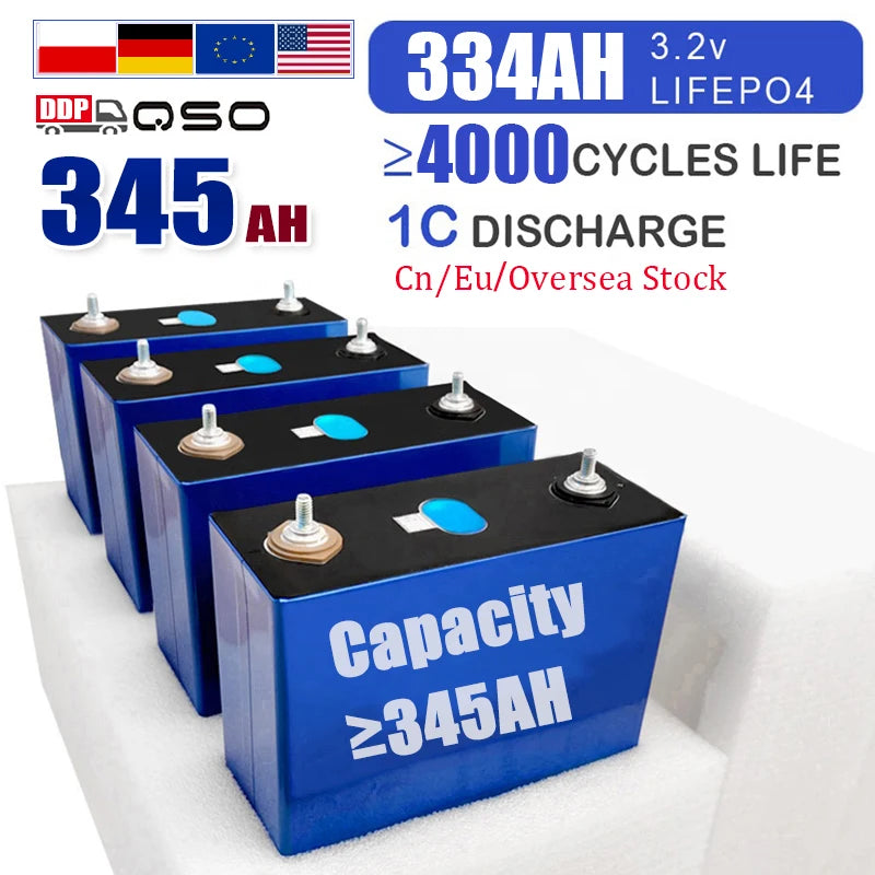Qishou Lf334 334AH Lifepo4 314AH 345Ah 340Ah 330Ah/Eve334Ah/MB31 304Ah Lf 334 345 314 320 Ah 3.2V 320Ah Lithium Ion Battery Cell