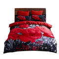 Chinese Wholesale Plant Floral 3D Printing Bedding Set 100% Polyester Duvet Covers Pillowcases