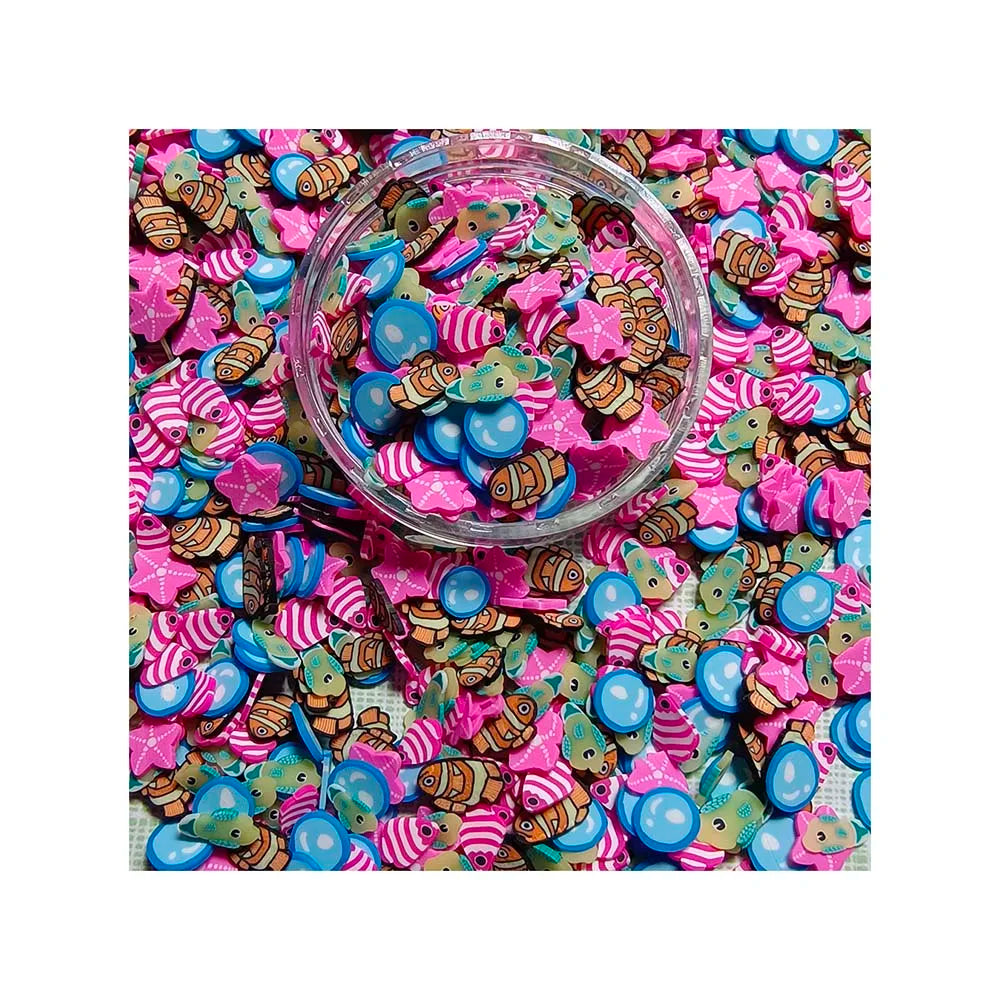 Fish Shell Star Mixed Sequins Polymer Clay Sprinkles Hot Soft Pottery Slices DIY Nail Art Decor Slime Filling Accessories