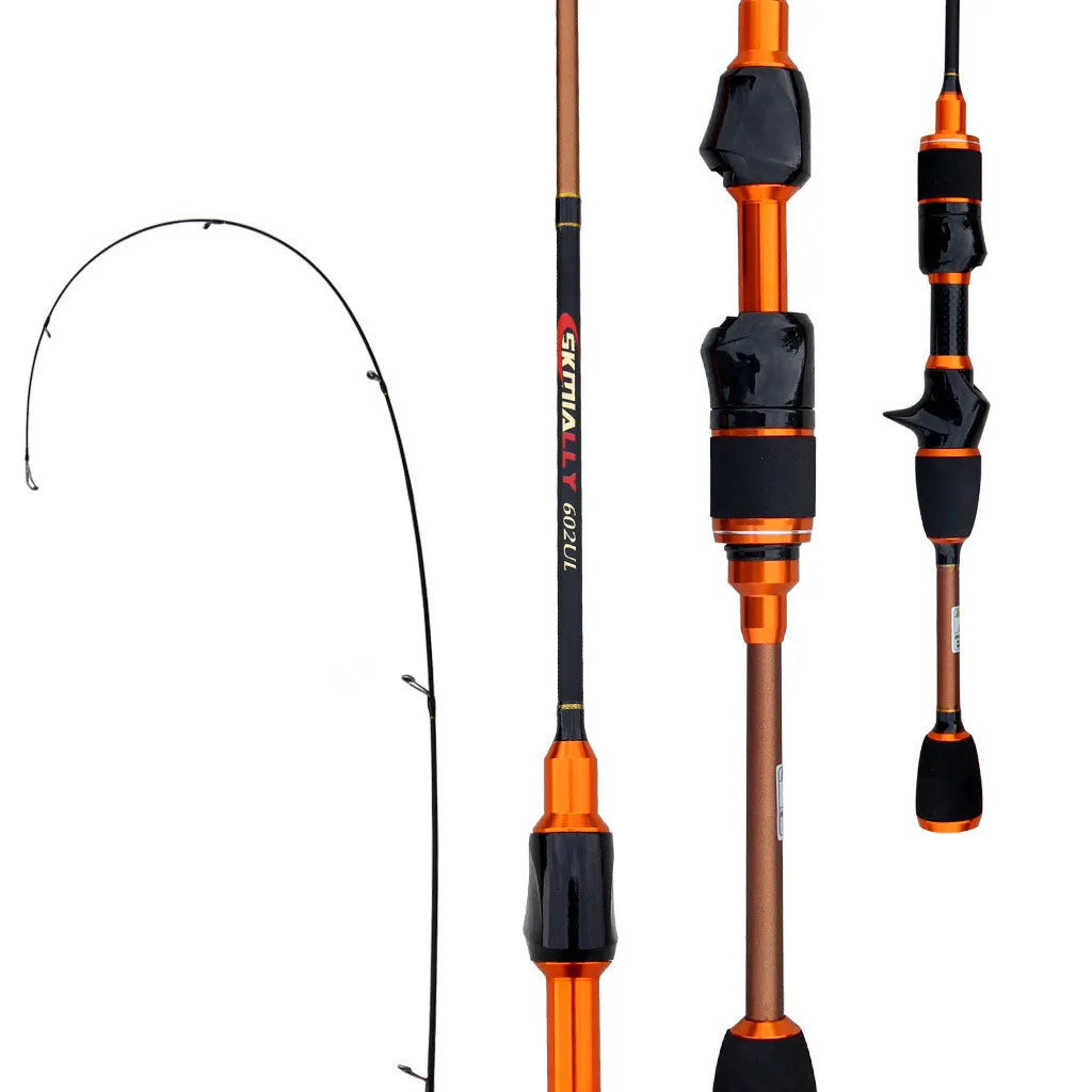 Wholesale Ultra Soft Solid Rod Tip Spinning Bait Casting Fishing Rod Carbon 1.68m 1.8m Stream Fishing Rod