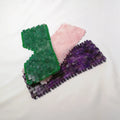 2025 High Quality Completely Natural Crystal Quartz Mask Jade Stone Rose Quartz Eye Mask