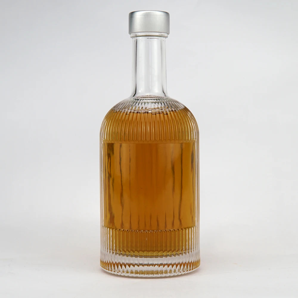 Unique Design Empty 500ml Thick Bottom Gin Rum Whisky Vodka Tequila Glass Bottle for Liquor