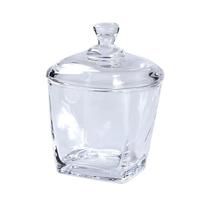6.5cm 12pcs Set High Airtight Kitchen Food Storage Container Glass Spice Jar with Bamboo Lids