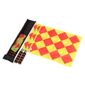 LXY-109 Wholesale Pro Soccer Referee Flags Referee Linesman Flags Metal Pole Foam Handle with Carring Bag Pack of 2