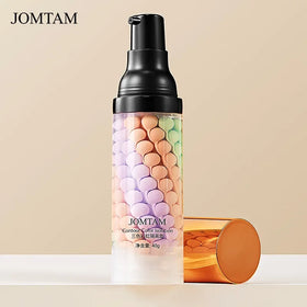 40g Face Makeup Primer Tri-color Cream Brighten Contour Color Isolation Waterproof Makeup Foundation Natural Makeup Base Cream