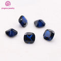 Factory Direct Sale Loose Spinel Stone Cushion Shape 114# Blue Colour 4*4mm to 8*8mm Synthetic Spinel Gems for Fine Jewelry