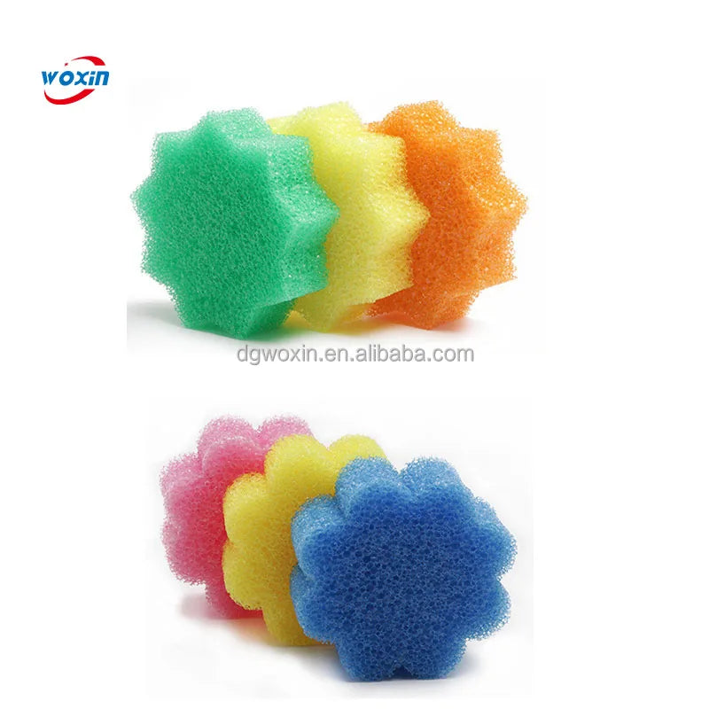 WOXIN Customizable Dual Sided Dish Sponge Scratch-Free Octopus Design Temperature Sensing Scouring Pads Cleaning Scrubbing Tool