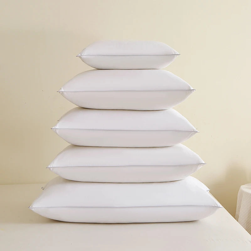30x50/50x50/50x70/45x45cm Modern Neck Pillow 50% Goose Feather 50% Polyester Filling 100% Cotton Cover Sofa Cushion Bed Pillow