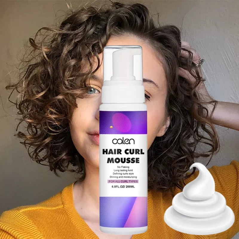 Best Selling Private Label Natural Strong Hold Foam Wrap Curling Foaming Hair Mousse