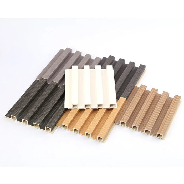 Bamboo Great Wall Board Indoor Vinyl Siding for House Fluted Pvc Interior Wood Grain Cladding Panel Wpc