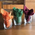 Y-Z 100% Recycled Cotton Dishcloth Hand Knitted Organic Crochet Cotton Dishcloths
