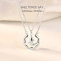 MA44 Fashion Couple Sheltered Bay Love You Boat Pendant Necklace Unisex Lovers Couples Sailboat Jewelry Fashion Gift Accessories