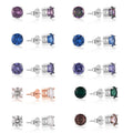 QX Custom Luxury  Fine Jewelry 925 Sterling Silver Cubic Zirconia Wedding Engagement Party Classic Little Women Stud Earrings