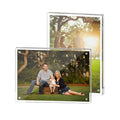5x7 Transparent Acrylic Picture Frame Magnetic Photo Block Frame With Rounded Corners