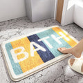 Super Water Absorbent Non-Slip Bath Mat Washable Door Mat with Soft Anti-Slip Feature for Bathroom Kitchen Home or Hotel Use