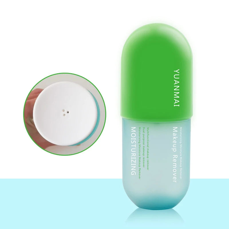 Customization 250ml Empty PET Bottles for Beauty Products Capsule Shape of Container With Pump Round Plastic Bottle