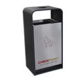 Outdoor Road Metal Trash Container Garbage Can Outside Garden Street Paper Recycle Waste Bin Airport Commercial Steel Dustbin