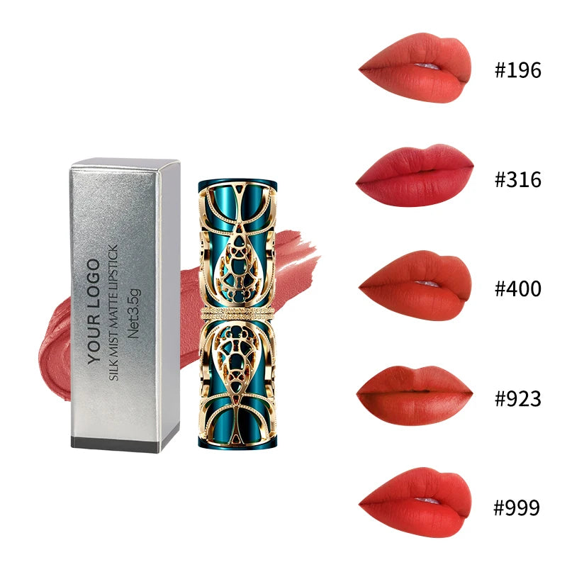 Soft Mist Carved Lipstick Set Easy-On Velvet Mist Face Long-Lasting Color Fermented Lip Glaze
