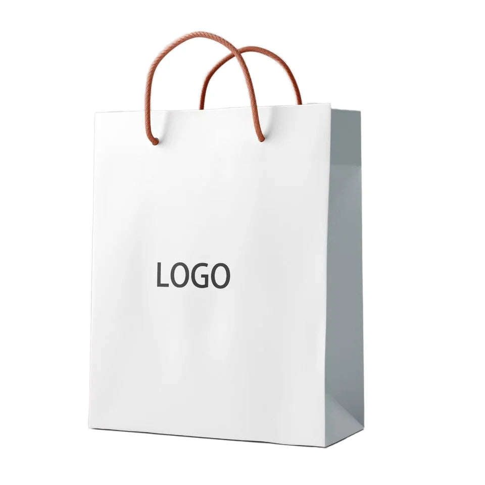 Customized Branded Paper Bags Wholesale Luxury Shopping Paper Bag Eco-Friendly Paper Bags for T-Shirts Packaging