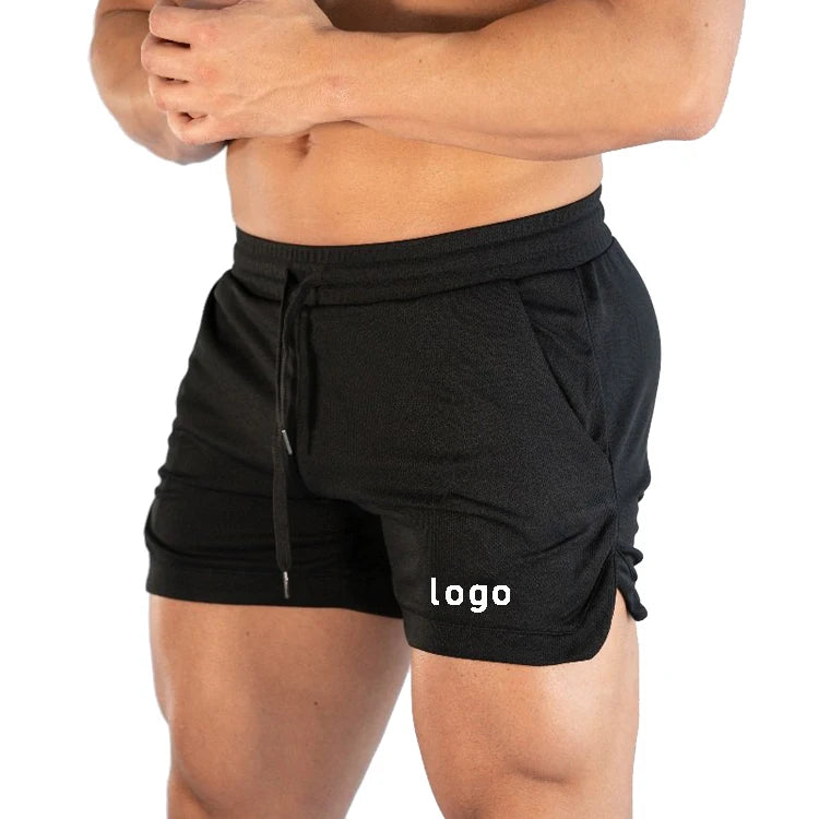 Factory Custom Logo Men Fitness Sport Quick Dry Mesh Shorts Wholesale Casual Men Cotton Short Pants With Pockets