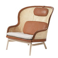 Piano Natural Wicker Rattan Cane Dandy Easy Lounge Chair
