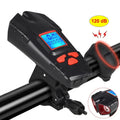 3-in-1 Multifunctional Bicycle Front Light Speedometer USB Rechargeable Wireless Odometer Computer Horn ABS Headlights for Bike