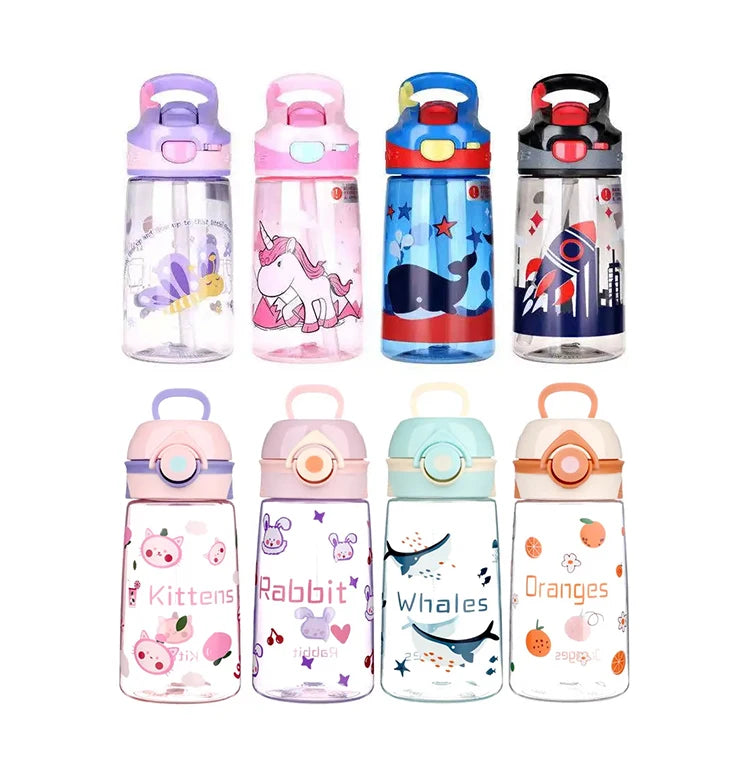 Factory Shenzhen Kawaii Tomatodos BPA Free Plastic Water Bottle for Kids Tritan Drink Bottle  With Custom Logo