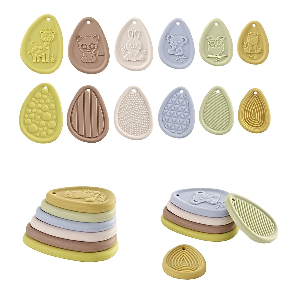 New Arrival Fidget Toys Sensory Stone Children's Silicone Texture Stress Relief Toy Sensory Stone Stress Relief Toy for Kids