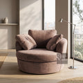 OEM ODM Velvet Modern Single Sofa Chair Chaise Lounge Sofa Bed with Sponge Filling Rotating Design Luxury Villa Cuddle Chair