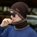Cheap Fleece Lined Riding Women Thermal Knit Winter Accessories Men Beanie Hats Scarf Sets