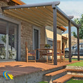 Motorized Outdoor Retractable Sun Shade Patio Awning Cover Outdoor Garden Canopy Deck Awnings Side Screen Awning Balcony