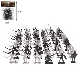 5.5-8 cm 60pcs 6 Styles Mini Army Military Action Figures Soldier Set Plastic Realistic Wholesale Play for Kids 3+
