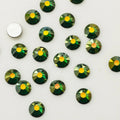 Ss16 Ss20 Ss30 Emerald AB Wholesale Mix Sizes Colorful Non Hot-Fix Round  Glass Crystal Flatback Rhinestones