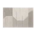 Elegant Plaid Stitching Thickened High Density Carpet Sound Insulation Easy Care Colorfast Living Room Mat
