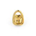 New Style Hip Hop Jewelry Eco-friendly Copper Brass Single Heart Gold Braces Teeth Grillz Rapper