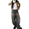 Wholesale Women's Casual Pants New Female Y2K High Waist Loose Wide Leg Jeans for Women Vintage Baggy Jeans for Ladies
