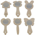 Creative DIY Wooden Small Mirror Handmade Animal Shape Mirror Toys for Kids