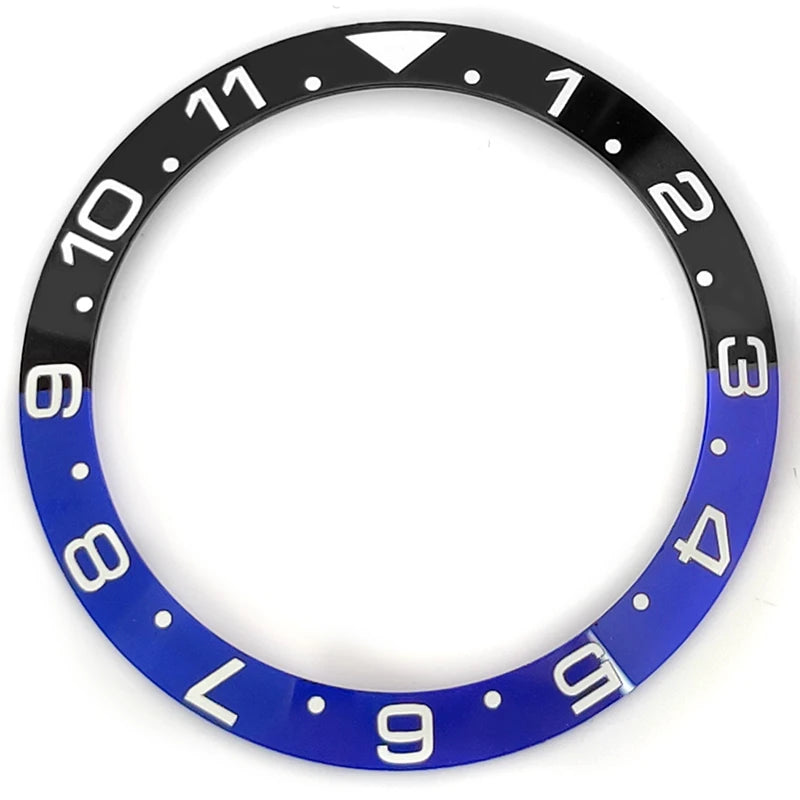Wholesale Sloping Ceramic Bezel Insert 38*30.6mm for SKX007 Wristwatch Factory Watch Parts for Wristwatch Repair Maintenance