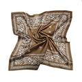 Silk Scarves Women Ladies Hair Scarf 60x60CM Printed Paisley Silk Classic Square Handkerchief